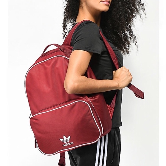 adidas Handbags - Adidas Originals Santiago Burgundy Backpack